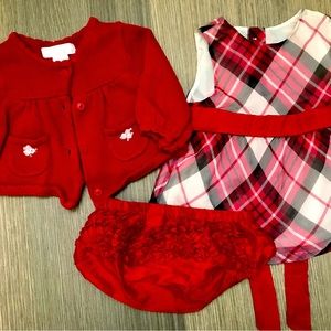Janie and Jack Holiday Outfit- 6-9 Months